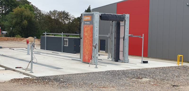 Station de lavage pour poids Lourd et utilitaire située entre Rouen et Le Havre